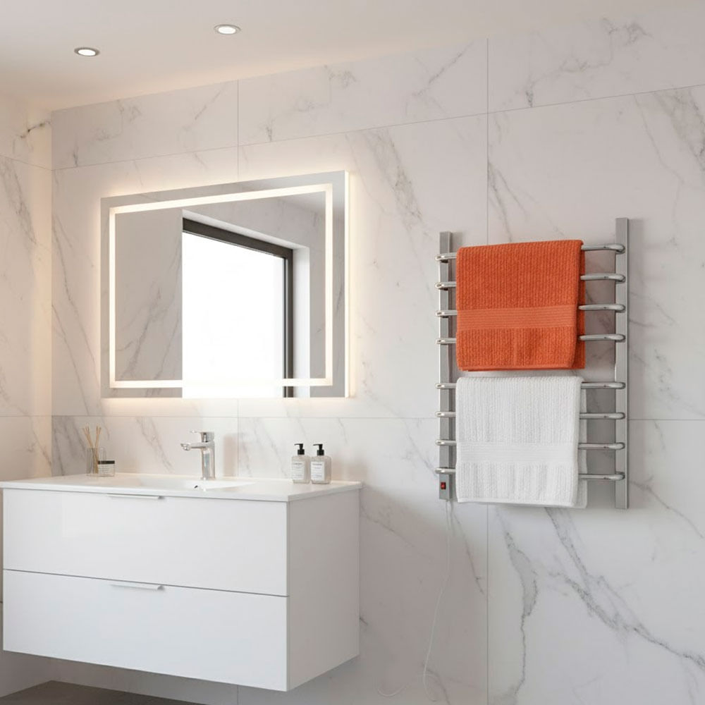 Toalheiro Termico para 2 Toalhas 220V Fio Esquerdo Cromado Flape 46416_0